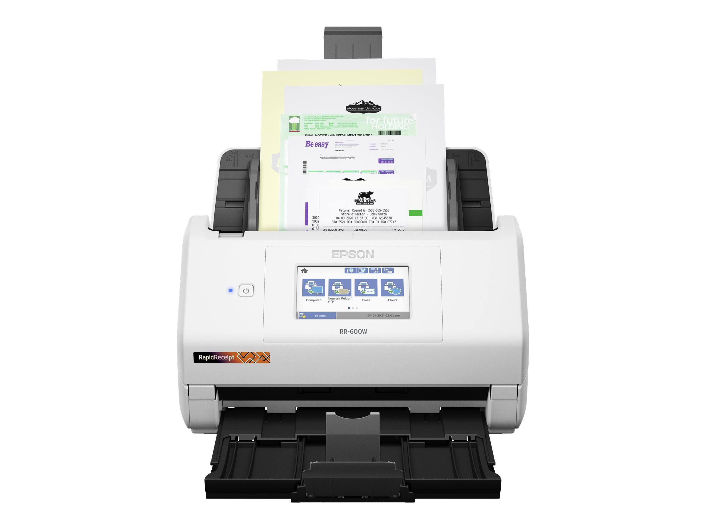 Epson RapidReceipt RR-600W Wireless Receipt and Document Scanner