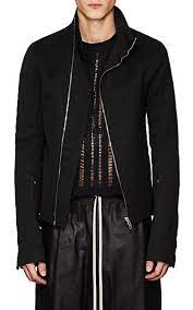 Rick Owens Mollino Cotton Blend Moto Jacket Coats 505544458 Mens Designer Coats Coat Design Fashion