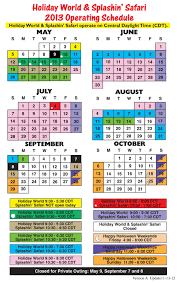 2020 Park Hours Holiday World Splashin Safari Holiday World Vacation Road Trips Travel Fun