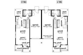 Unit a has two bedrooms and one bathroom and unit b has three bedrooms and two bathrooms. 1 Bedroom Duplex Plans Duplex House Plans