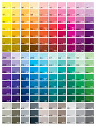 79 prototypical ink pantone color chart