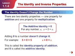Maybe you would like to learn more about one of these? The Identity And Inverse Properties Ppt Video Online Download