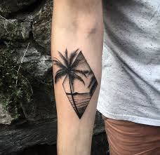 Palm Tree Tattoo Tatuagem De Praia Tatuagem Surfista Tatuagens