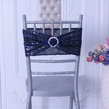 Us 2 75 Sh022c New Popular Many Colors From Color Chart 2019 Cheap Wedding Giltter Navy Blue Sequin Chair Band With Buckle In Sashes From Home