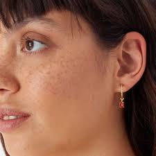 Buy Accessorize London Women's Multi Amber Pack of 3 Crystal Huggie Hop  Earring Set Online