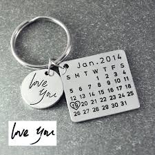 Aliexpress Com Buy Fathers Day Sale Personalized Calendar Keychain Signature Calendar Key Chain Hand Calendar Keychain Personalised Calendar Boyfriend Gifts