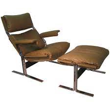 Shop allmodern for modern and contemporary lounge chairs to match your. Mid Century Modern Leather Lounge Chair With Ottoman By Richard Hersberger For Sale At 1stdibs