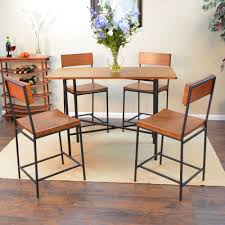Carolina Rectangle Fletcher Bar Table Chestnut Black Www Hayneedle Com Counter Height Pub Table Dining Table In Kitchen Metal Dining Room Table
