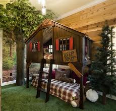 Decorating A Vacation Home With Creatively Themed Rooms Hooked On Houses Tree House Bunk Bed House Bunk Bed Vacation Home