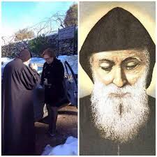 Saint Charbel's Chapel inside Saint Patrick's Cathedral in New York,  America. Follow Saint Charbel