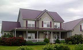 Burgundy Roof Metal Roof Houses Exterior House Colors Tiny House Exterior
