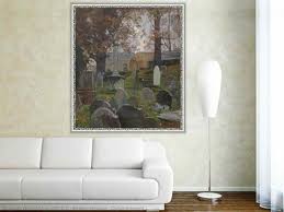 Museum Art Reproductions Church Graveyard by Benjamin Haughton (1865-1924) 