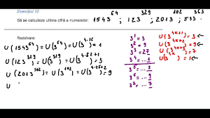 Cat e 2 la puterea 3? Clasa A V A Cap Numere Naturale Ex 10 Ultima Cifra A Lui 3 La O Putere Youtube