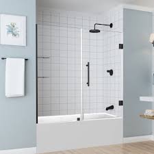 Aston Coraline 60 X 60 Single Sliding Frameless Tub Door Wayfair