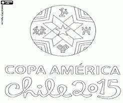 The 2015 copa américa was the 44th edition of the copa américa, the main international football tournament for national teams in south america, and took place in chile between 11 june and 4 july 2015.1 the competition was organized by conmebol, south america's football governing body. Logo Da Copa America Chile 2015 Para Colorir E Imprimir