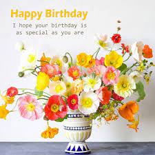 Today is a special day because it's elizabeth birthday.surprise her with a small sign of attention. Free Happy Birthday Flower Pics Happy Birthday Wishes Memes Sms Greeting Ecard Images