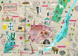 Martin Haake Illustrators Illustrated Map Map Germany Travel