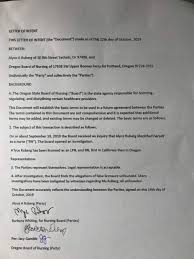 Due to my increasing number of commitments on my schedule combined with my extended work day, i am unable to attend the prerequisite number of meetings in order to sustain my. Oregon Nursing Board Says Letter Being Distributed By Yachats Fire Board Member Is Fake Yachatsnews Com