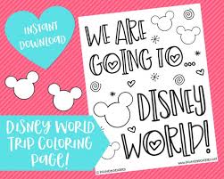 Gideon's bakehouse in disney springs: Disney World Trip Announcement Coloring Page Disney Etsy