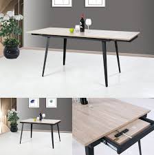 The table is made of acacia. Home Restaurant Dining Room Modern Design Extendable Square Dining Table With Sliding Control Wooden Desktop Metal Legs Buy Extendable Dining Table Square Dining Table Restaurant Dining Table Product On Alibaba Com