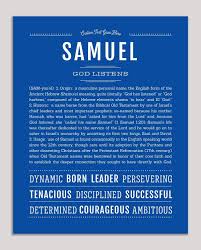 Samuel Classic Name Print In 2020 Classic Names Personalized Art Print Names With Meaning