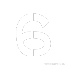 Large printable letter templates to print and cut out online. Printable 4 Inch Number Stencils 1 10 Number Stencils Free Stencils Printables Free Stencils