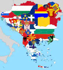 The book contains a collection of seven foldout maps and a table of treaties. Map Of The Balkan Peninsula With Regional Flags Geografie Flaggen Hintergrund Iphone