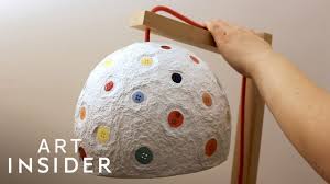Are light fixtures recyclable art work. Recycling Paper Into Papier Mache Lampshades Youtube