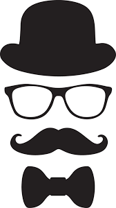 311ga Hat Glasses Mustache And Bow Tie Mustache Template Mustache Mustache Birthday