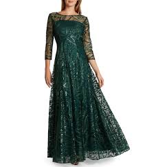 The material used is red velvet to buy unique designer sarees from us. Tahari Asl Embroidered A Line Gown Dillard S