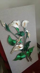 Rashida Adam Adli Kullanicinin Filografi Modelleri Panosundaki Pin Quilling Tasarimlari Ip Sanati Zambak