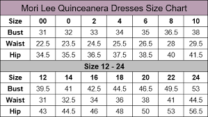 mori lee vizcaya size chart quinceanera dresses mori lee