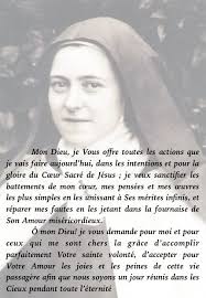 Priere Du Matin De Sainte Therese De L Enfant Jesus Prieres Chretiennes Priere Sainte Therese De L Enfant Jesus