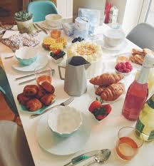 Cute Set Up Birthday Breakfast For Husband Birthday Breakfast Brunch Table Decorations