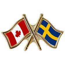 Canada's national flag features a vertical triband in the colors of red and white. Canada Sweden Crossed Pin Crossed Flag Pin Friendship Pin