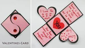 There are plenty of diy valentine's day cards that will make your card stand out from the bunch. Valentines Day Cards Valentine Cards Handmade Easy Love Greeting Cards Latest Design Handmade Youtube