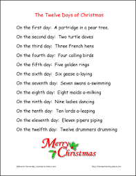 12 Days Of Christmas Words Pin On Christmas