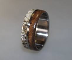 Titanium Ring Deer Antler Ring Antler Ring Mens By Ringordering Rings For Men Mens Wedding Rings Deer Antler Ring