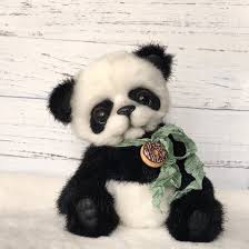 Black Bear Stuffed Animal Names I Present To You Baby Panda His Name Is Ri Ri It Is Made Of Soft Plush Two Colors White And Black Made In Germany M Panda Bear Bear Bear Collectibles