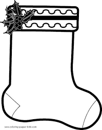 Christmas stocking coloring pages christmas stockings netart. Christmas Stocking Coloring Pages Part 2