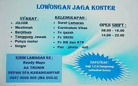 Argo menambahkan, informasi mengenai persyaratan dan tata cara pendaftaran dapat dilihat pada laman resmi perekrutan polri di www.penerimaan.polri.go.id. Lowongan Kerja Jaga Konter Di Solo Archives Info Loker Solo