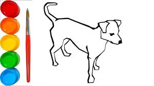 In this video, we will learn about how to draw a cute dog.it's easy to learn to draw and how to paint with fun videos for c. How To Draw A Dog In 2 Minutes Easy Dog Drawing And Coloring Pages For Kids Youtube