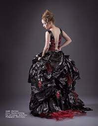 Garbage Bag Dress By Shannonwynona Avant Garde Recycled Dress Nature Dress Dresses