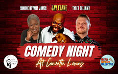 Comedy Night at Corvette Lanes with Jay Flake