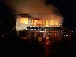 Lor laksamana cheng ho 2a1kuching 296 метров. Abandoned House Damaged By Fire Borneo Post Online