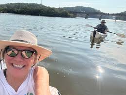 We did a short run up to Yellow Creek Falls in Leesburg, near Little River  Canyon. There are both kayak and boat launches across from the bait shop.  We did not hike