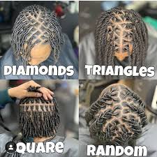 Create dreadlocks in uneven hair or only on part of your scalp if a mixed style looks good on you. Parting Your Hair For Starter Locs Locs Hairstyles Short Locs Hairstyles Dreads Short Hair