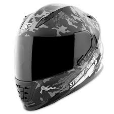 Speed And Strength Ss1600 Straight Savage White Black Full Face Helmet 884527