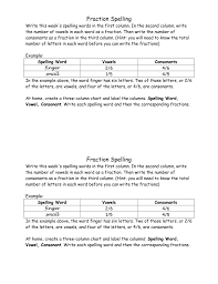 Fraction Spelling