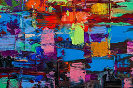 Abstracte Schilderijen Handgemaakt Olieslakken Kleurstructuur Stock Foto -  Image of schilderijen, modern: 157725130